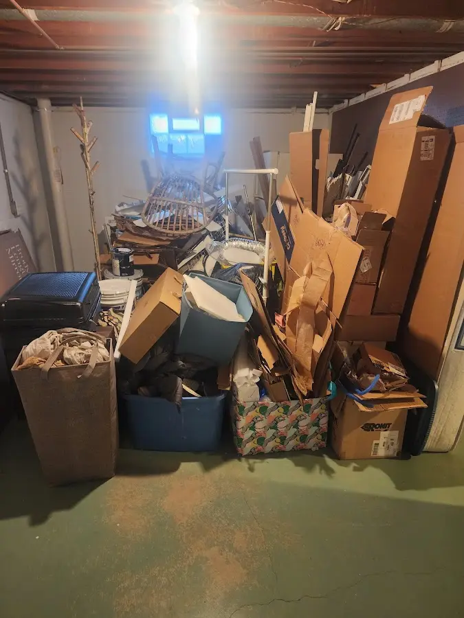 Roll-off dumpster container at job site for Construction Dumpster Rental in Double Oak